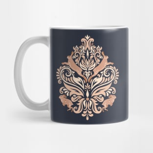 Damask Ornament with Hare Mug